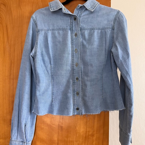 RARE Chambray backwards top Rachel Comey - Picture 2 of 5